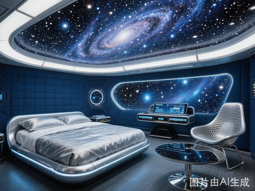 珠海长隆飞船酒店 豪华大床房 房型示意图