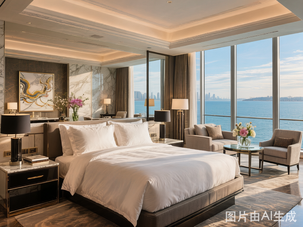 珠海瑞吉酒店 豪华大床房 房型示意图