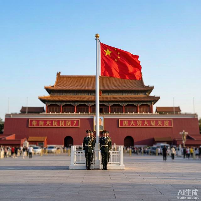 天安门广场升旗
