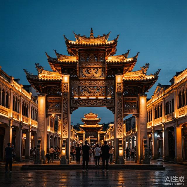 潮州古城灯光秀