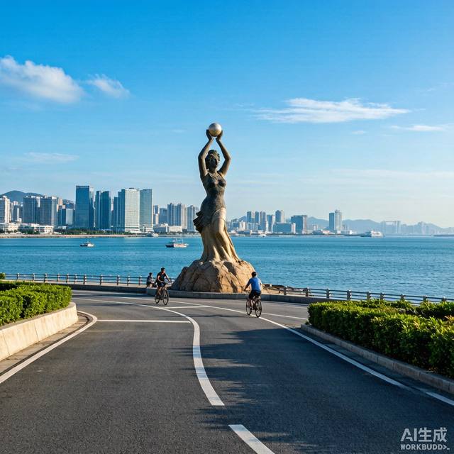 珠海渔女 · 情侣路骑行 · 横琴新区