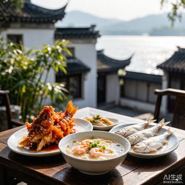 苏式面+松鼠桂鱼+太湖三白