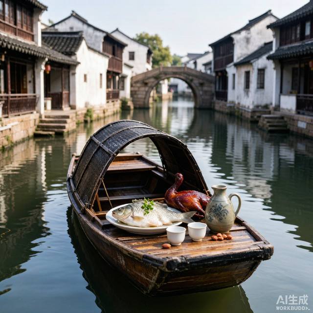 乌镇白水鱼+酱鸭+三白酒