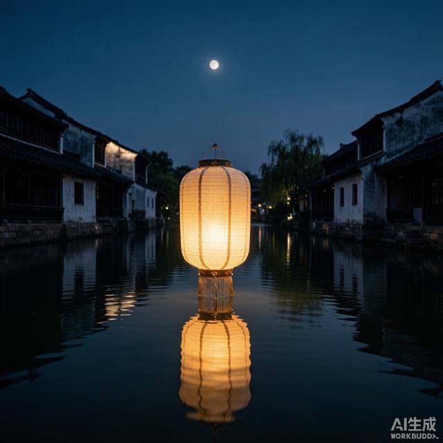 乌镇夜景 · 水上灯笼