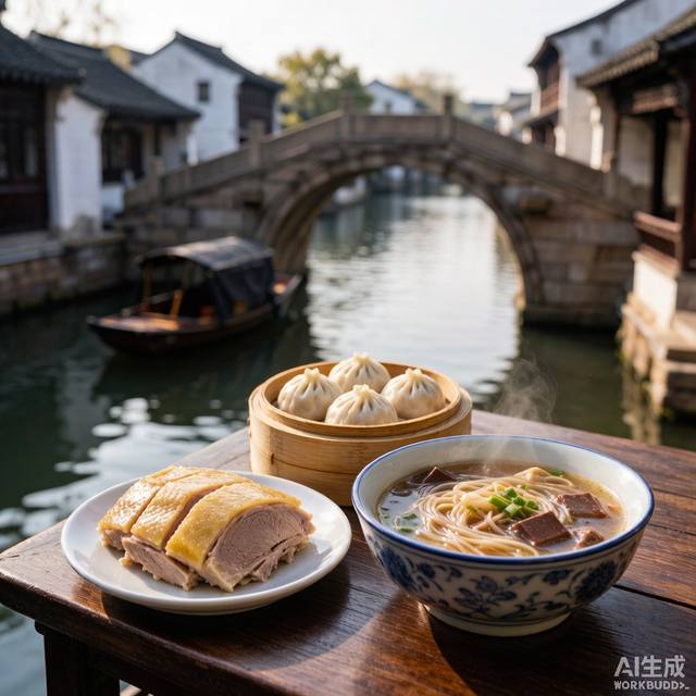 南京盐水鸭+鸭血粉丝汤+小笼包