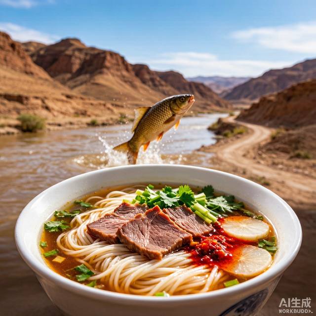 兰州牛肉面+黄河鲤鱼