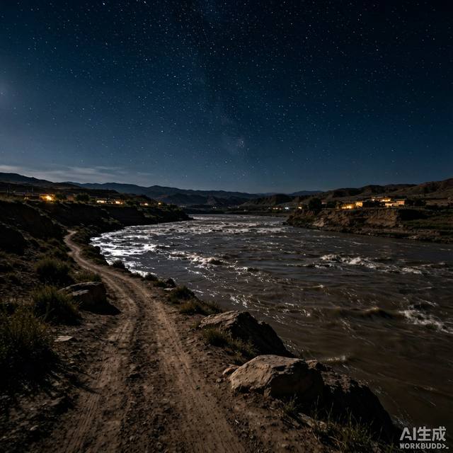 黄河夜景漫步