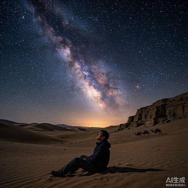 敦煌星空观星