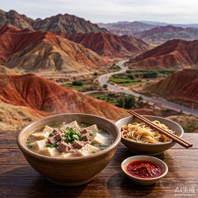 张掖羊肉泡馍+特色面食