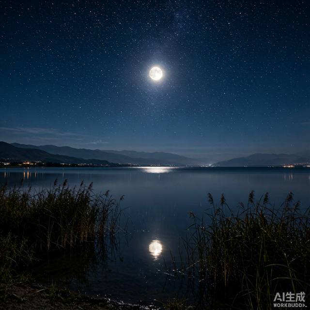 洱海月夜 · 观星